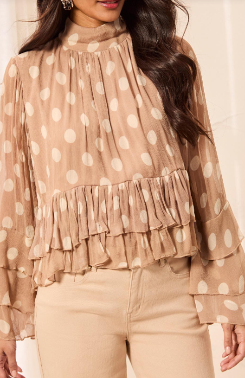 POLKA DOT BLOUSE 6366O