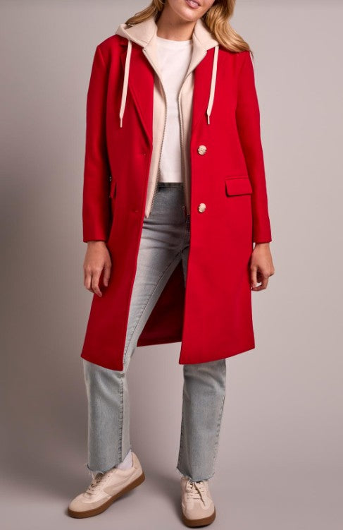 CAR COAT W/FOOLER HOODIE