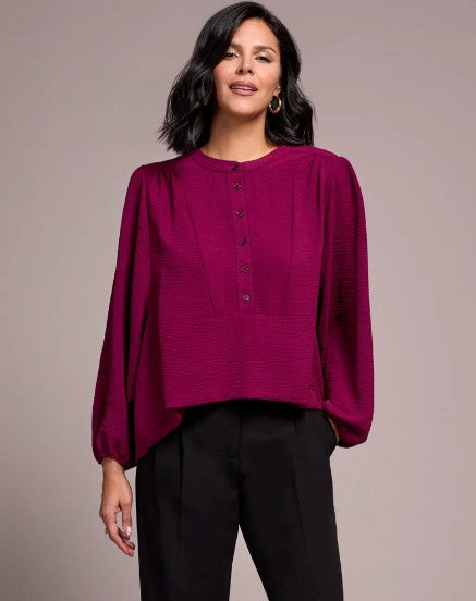 FOLDED HEM BLOUSE