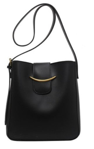 VEGAN LEATHER CROSSBOY MESSENGER BAG