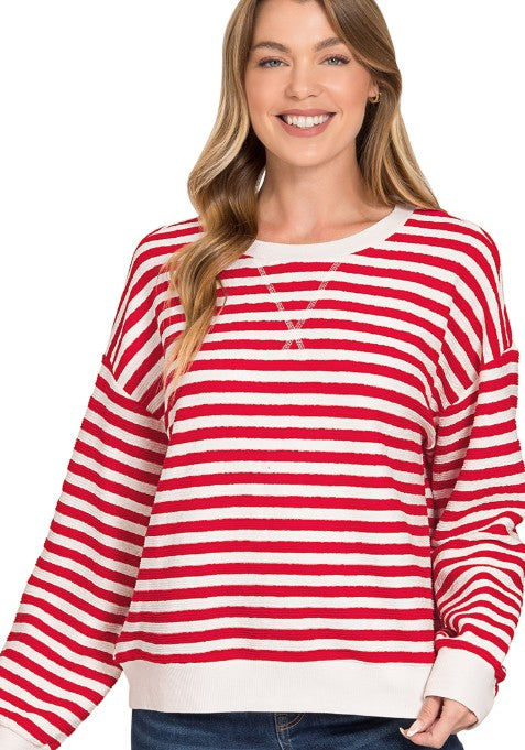 RUBY STRIPED PULLOVER