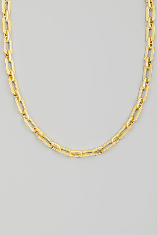 OVAL CHAIN LINK NECKLACE