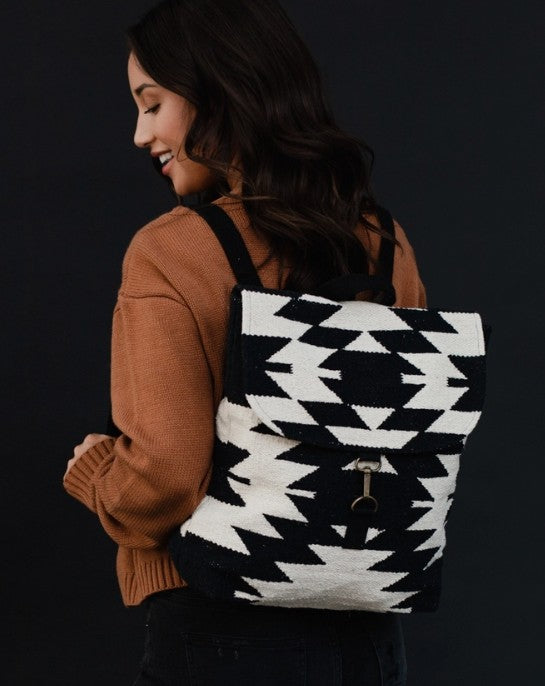 AZTEC WOVEN BACKPACK