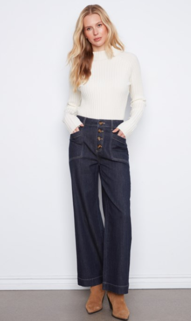 WIDE LEG W/PATCH POCKETS C5835