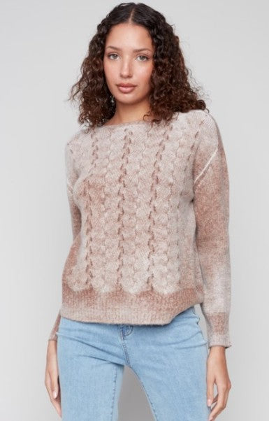 FANCY STITCH CREW NECK SWEATER