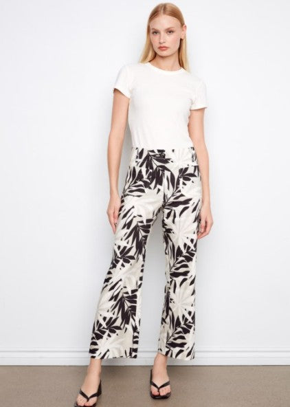 TROPICAL PRINT WIDE LEG PANT