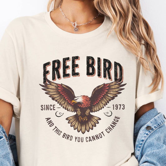 FREE BIRD BOHO GRAPHIC TEE