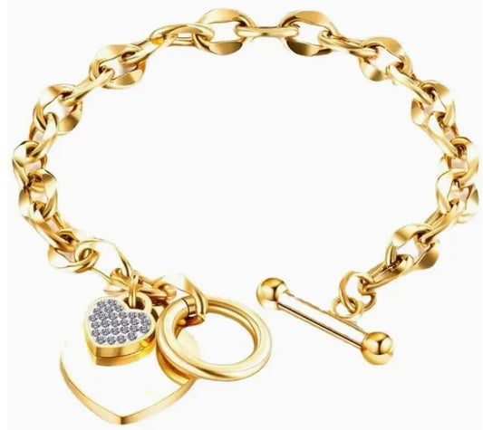 HEART CHARM BRACELET