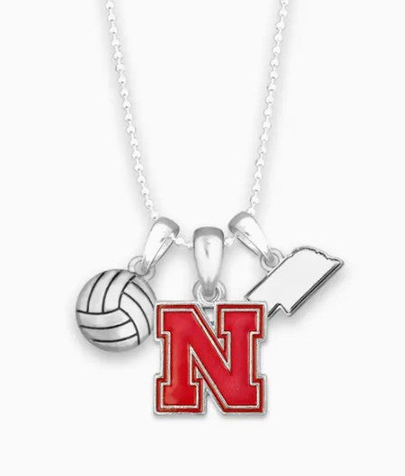 NE VOLLEYBALL CHARM NECKLACE