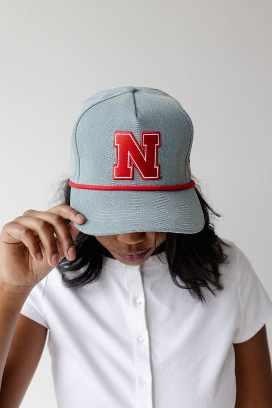 NE STATEMENT DENIM HAT
