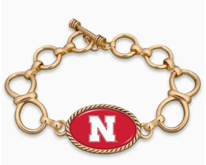 NE GOLD LINK TOGGLE BRACELET
