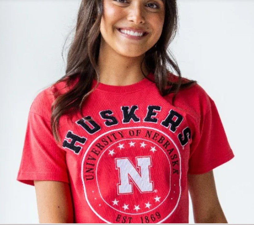 NE SAYLER STAR HEAVY WEIGHT CROP TEE