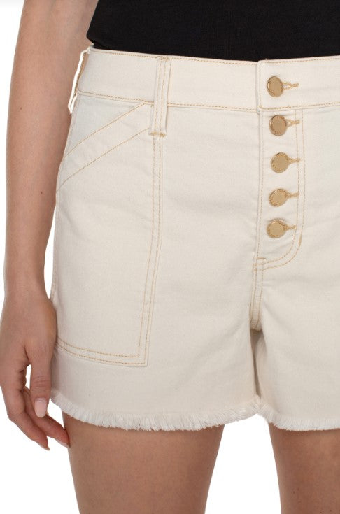 LIVERPOOL CHRISTINE BUTTON FLY SHORT