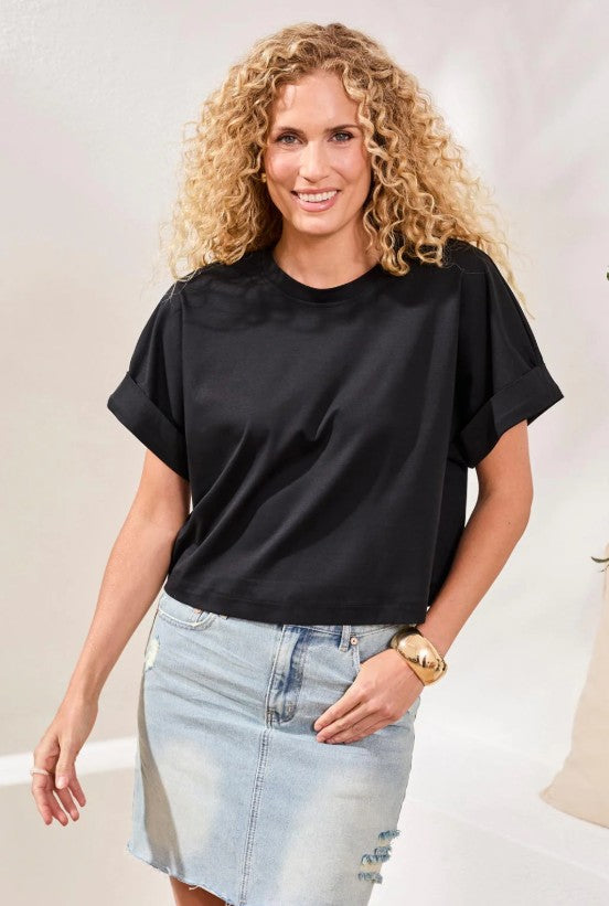 BLUE THREAD CREW TEE