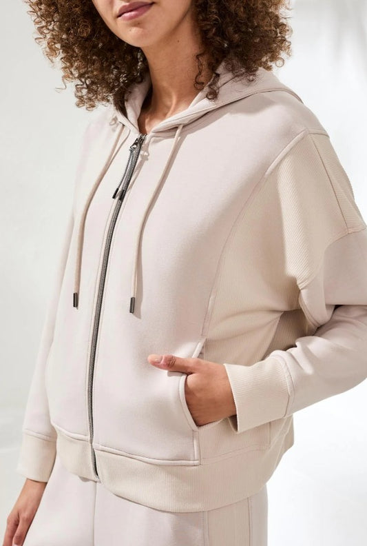 TECHNO LUX HOODED CARDIGAN