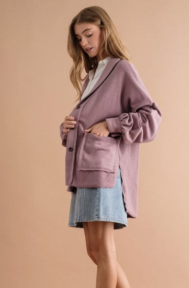 RAW EDGE OVERSIZED BLAZER