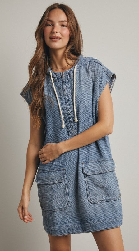 HOODIE MINI DRESS